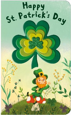 St. Patricks Day Image with Four Leaf Clover